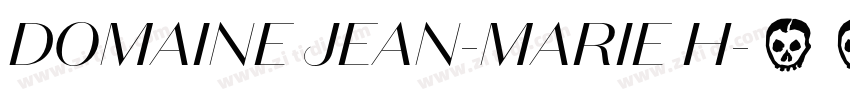 DOMAINE JEAN-MARIE H字体转换